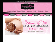 Tablet Screenshot of becauseofyou4d.com